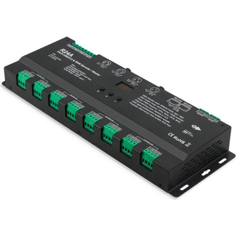 Décodeur DMX512 24 canaux, décodeur RDM, décodeur DMX multicanal, contrôleur RGB R24A