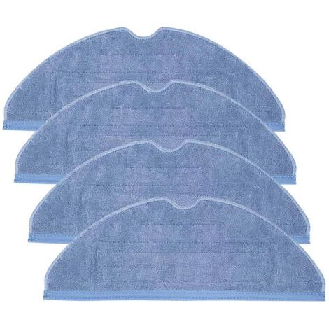 Lot de 4 lingettes de rechange pour balai aspirateur Roborock T7 T7 Plus S7, réutilisables, en microfibre douce. (1/5)