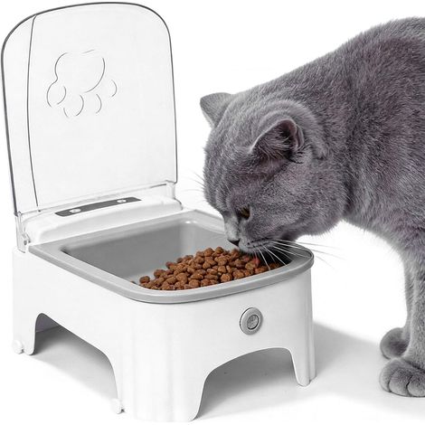 Distributeur automatique de nourriture : gamelle automatique, capteur infrarouge intelligent, nettoyage facile, distributeur de nourriture pour chats ou petits chiens (1/5)
