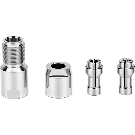 Kit de conversion pour adaptateur de meuleuse d'angle vers filière, filetage M14, mandrins 3 mm et 6 mm (1/5)