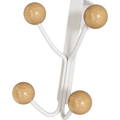 No se requiere taladrar para instalar colgadores de puerta, percheros para colgar abrigos, ropa, sombreros y batas de baño. (1/5)