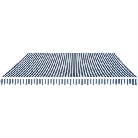 Maison Exclusive - Tenda da Sole Manuale Pieghevole 500 cm Blu e Bianco