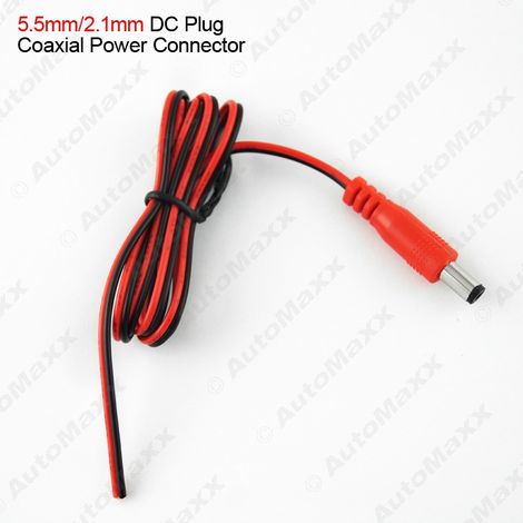 5.5mm/2.1mm power connector cable, DC power cable, female DC adapter plug (1/2)