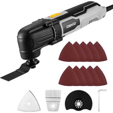 Oscillating Multifunction Tool 300 W: 22000 RPM Wired Oscillating Saw, 6 Speed, 3° Oscillation Angle, for Wood, Plastic and Metal (1/5)