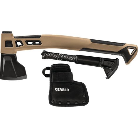 Ascia Gerber Bushcraft marrone lama 140 mm acciaio inossidabile (1/5)