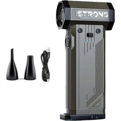 Turbo Jet Gebläse 130000 U/min, bürstenloser Motor, Schub-Turbolüfter, 8000 mAh, leistungsstarker Autoluftbläser, Grau (1/5)