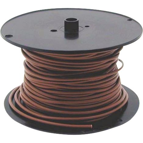 Cavo marrone, cablaggio elettrico unipolare, sezione 2,5 mm², lunghezza 50 m. (1/2)