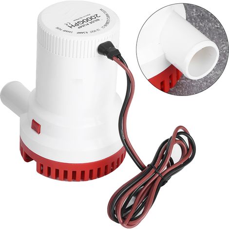 Elektrische Bilgenpumpe (2000 GPH) für Boote, zündgeschützt, 12 V (1/5)