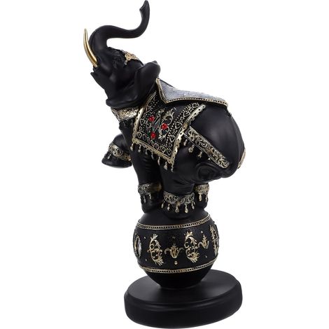 Statuette Décorative Éléphant Petite Statue Éléphant pour Étagère Décoration Table Basse Centre de Table Décoration (1/5)