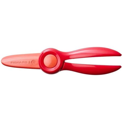 FISKARS - Ciseaux pour enfants, droitiers/gauchers, longueur 16 cm, rouge 1064065 (1/5)