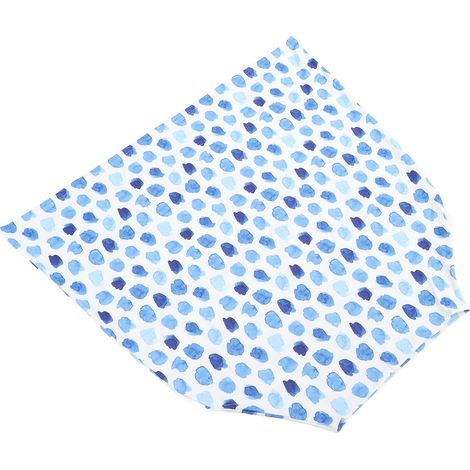 Atmungsaktives, gemustertes, waschbares Stilltuch aus Polyester Stillhandtuch blauer Hintergrund mit Punktmuster. (1/5)