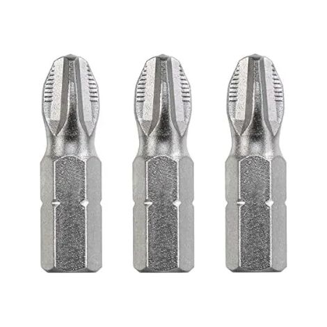 Inserto a croce PH 2 acciaio KWB confezione da 3 pezzi 25mm (1/3)