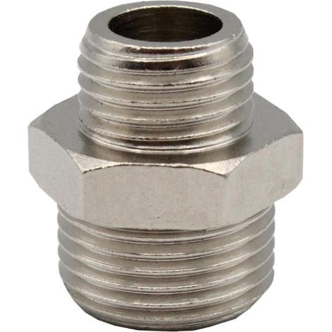 RACOR DOBLE MACHO ROSCA 1/4-3/8 BSPP (1/2)