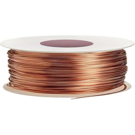 Fil de Cuivre Pure T2 Ø1mm Longueur 20m pour le Jardinage, la Culture de Plantes et de Légumes, la Culture électrique Fil Cuivre Pur pour Soudure, Appareil, Solénoïde, Artisanat, Expérience (1/5)