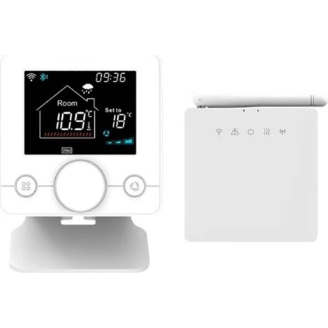 Smart RF433 Thermostat sans programmable WiFi pour chaudière à gaz et voix Alexa (T7W) et facile à installer (1/5)