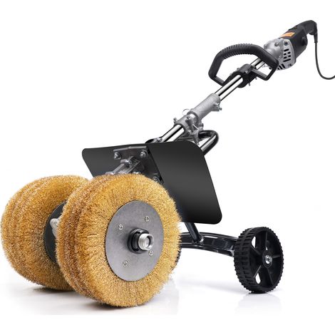 3850W Machine à Satiner 6 en 1 Surfaceuse Multi-Matériaux 4000tr/min 2 Brosses Acier XXL 180mm Ponceuse à brosse pour Rénovation Terrasse Sol Bois Métal Pierre Carrelage (1/5)