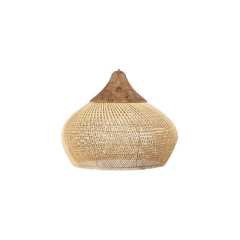 Suspension, Design en Osier Élégant, Polyvalente pour Divers Espaces, 60x45cm, Pas d'ampoule (1/2)