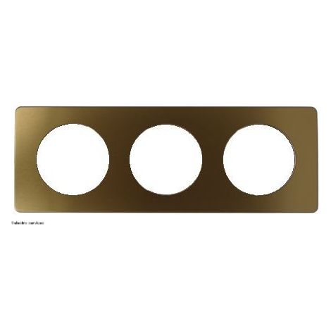 Legrand – Plaque de finition 3 postes CP1603 – Céliane 2024 – Finition premium en bois, métal, verre – Pour tous styles d'intérieur