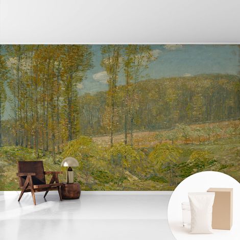 Tapete Vliestapete mit Kleber Wandtapete modern - Tapete mit Motiv - Tapete Schlafzimmer Waldlandschaft 416x254 cm (1/5)