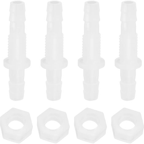 Lot de 4 connecteurs pagodes en plastique de 6 mm - Connecteurs droits en plastique - Pour aquarium (1/5)