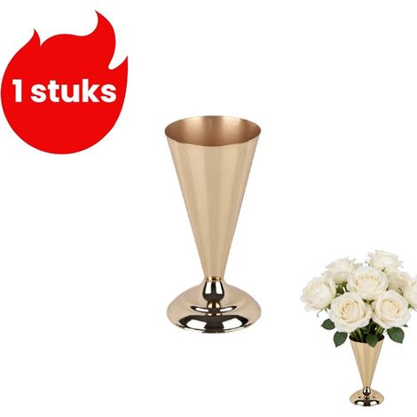 Vase décoratif 1 pièce pour mariage hôtel maison et décoration de table doré (1/5)