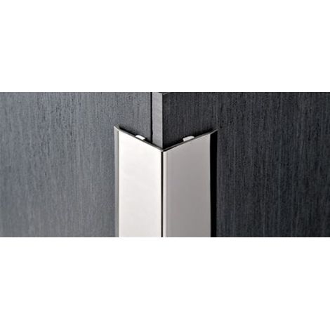 Profilo proedge 25 x 25 x 1 mm acciaio aisi 304 lucido barra da 2,7 ml