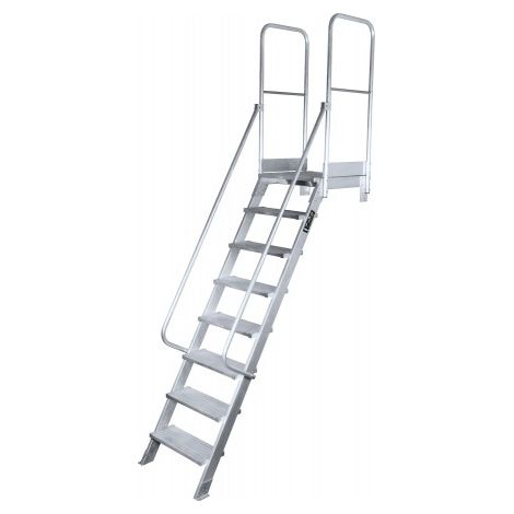 Escalera KTL MAX de acceso con plataforma 60 grados
