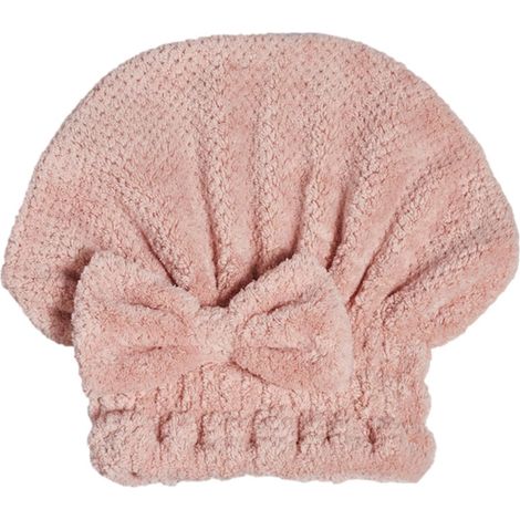 Serviette de séchage pour cheveux en microfibre ultra-absorbante , turban anti-frisottis , ultra-dou (1/5)