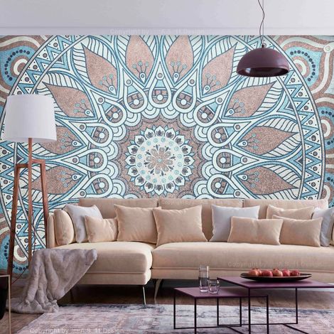 Papier peint cercle oriental - 200 x 140 cm