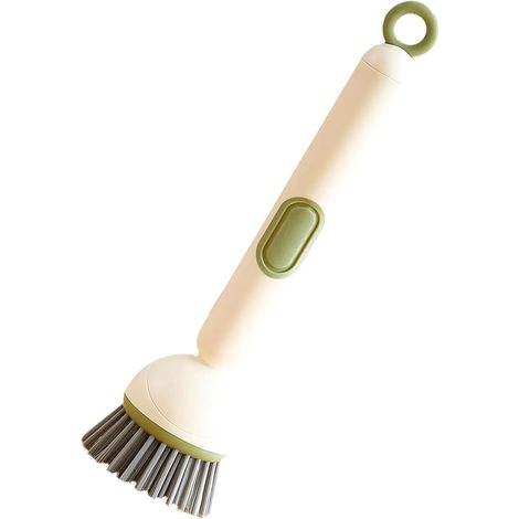 Brosse De Nettoyage Réglable avec Distributeur De Liquide, Brosse À Récurer Rotative for La Cuisine Et Les Ustensiles De Cuisine