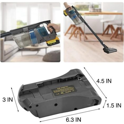Adaptateur De Batterie - Li-Ion 20 V - Pour Aspirateurs Sans Fil IZ1 IZ2 IZ3 IZ4 QZ162 QZ163 - 1 Pièce (1/5)