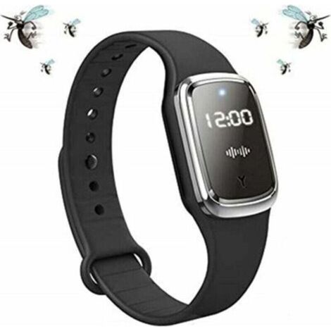 Bracelet Anti-moustiques Ultrason - Rechargeable USB - Étanche - Silicone Souple - Pour Adultes Et Enfants - 1 Pièce (1/4)