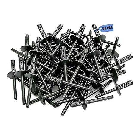 Clips de fixation passages de roue (6 mm) - Pare-chocs ailes voiture rivets aveugles passages de roue - Rivets aveugles plastique (1/4)