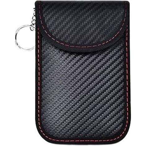 Signal Blocage Faraday Pochette Sac, Anti RFID Clé Voiture, Sac de Protection de Signal de Clé de Voiture, Pochettes Blocage Signal RFID, pour Clé Voiture (1/5)
