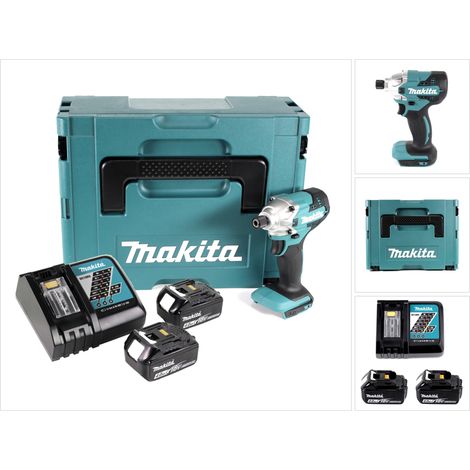 Makita DTD 156 RMJ Akku Schlagschrauber 18V 155Nm + 2x Akku 4,0Ah + Ladegerät + Makpac