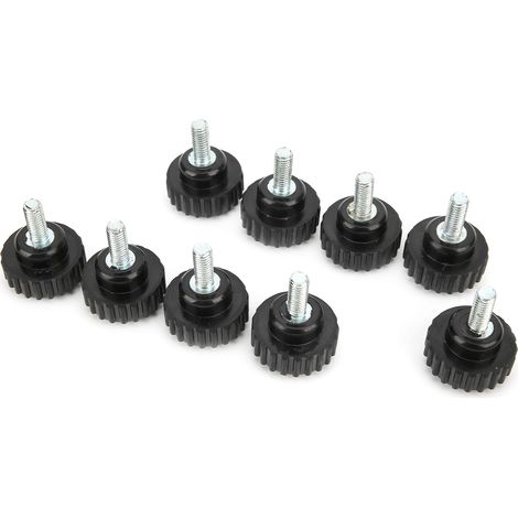 10 pièces Bouton de serrage, gabarit de boulon, poignée de tour, écrou à torsion, filetage droit, poignée de verrouillage M6x25x15