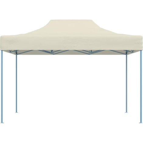 Tente de fête Crème 280 x 410 x 315 cm Tissu Oxford (1/5)