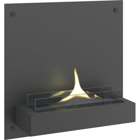 Caminetto da parete ricaricabile Solo 180 Nero Tenderflame (1/2)