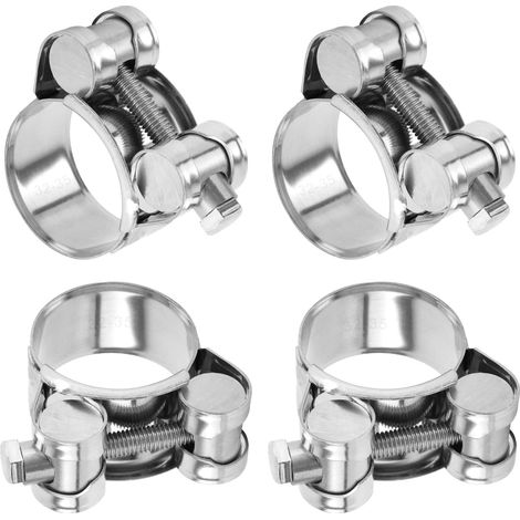 Collier pour Echappement Moto de Serrage Pot Inox Tuyau 32-35mm (1/5)