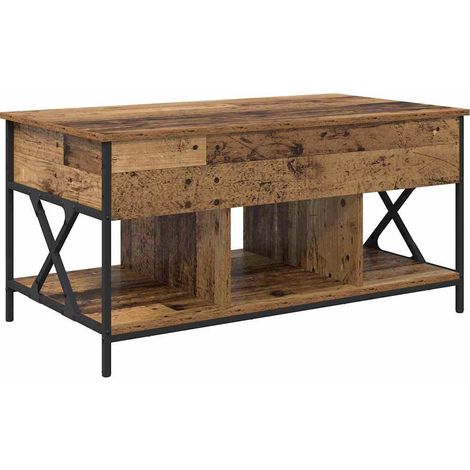 Maison Exclusive - Mesa de Café Madera envejecida 100 x 55 x 48.5