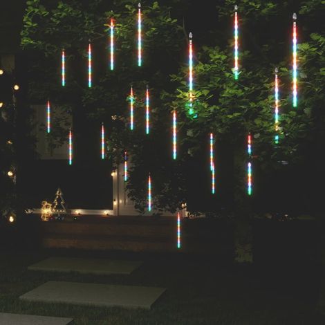 Luci Meteoriche 20pz 30cm Colorate 480 LED Interni Esterni vidaXL (1/5)