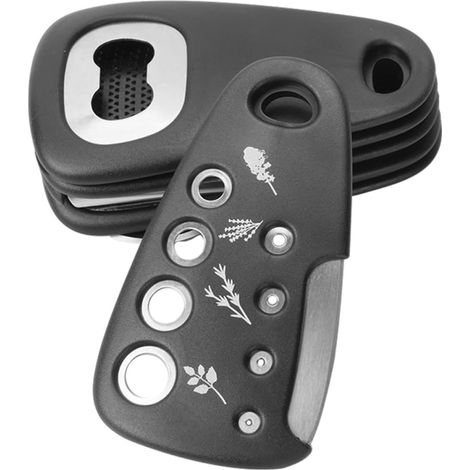 Ensemble D'outils Cuisine Multifonctions en Acier Inoxydable Noir Roue à Pizza et Épluche-légumes pour Couper Fruits et Légumes Facilement (1/5)