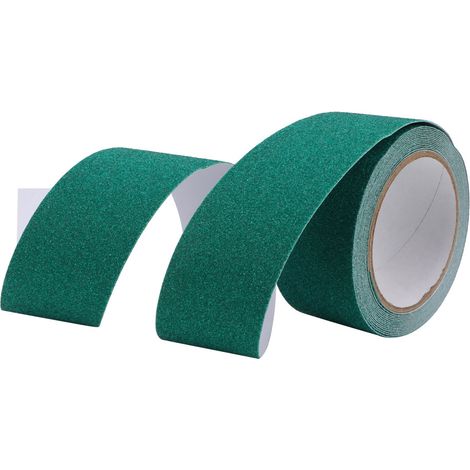 Quarzsand-Antirutschband für Boden, Treppenstufen, rutschfestes Sicherheits-PVC-Klebeband, 5 m (Grün) (1/5)