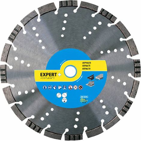 Disque Diamant Segments D. 300 x Al. 25.4/22.23 x Ht. 12 x Ep. 3 mm - Asphalte, Béton Armé, Pierre Naturelle, Granit - Diamwood