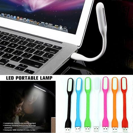 Mini lampe de lecture LED USB, lampe de table flexible pour le camping (1/4)