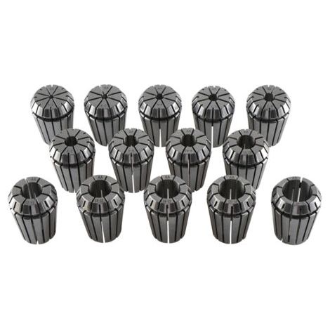 Jeu de 14 pinces à ressort ER25 de précision pour porte-outils de machines de gravure CNC, fraiseuses et tours (1/5)
