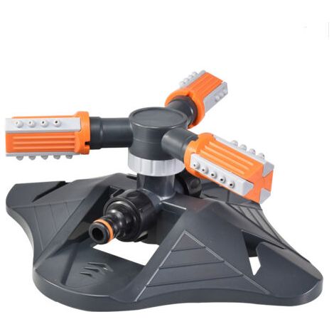 Arroseur de pelouse, mise à niveau de l'arroseur de jardin, système d'arrosage automatique rotatif à 360 degrés, système d'arrosage d'eau d'herbe, arroseur de tuyau d'arrosage pour cour, 1 paquet (Ora