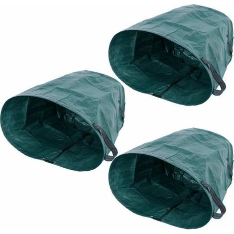 royaluxe - Sac de rangement pour feuilles 3 pièces sac de jardin grande capacité propreté (1/4)