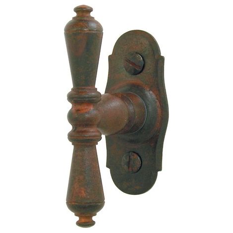 Bouton crémone Espalion BRIONNE Fer rouillé ciré - 1.0703.00RO