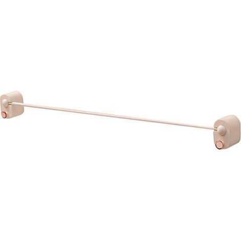 Porte-serviette mural sans perçage, barre de serviette rallongée blanche, accessoire de salle de bain simple. (1/5)